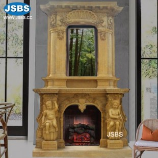 Children Cream Marble Fireplace, Children Cream Marble Fireplace