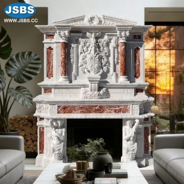 Custom Double Crest Fireplace Mantel, Custom Double Crest Fireplace Mantel