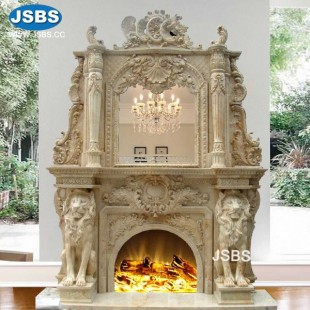 Hot Selling Luxury Fireplace Mantel, JS-FP012