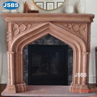 Modern Columned Fireplace, JS-FP038B
