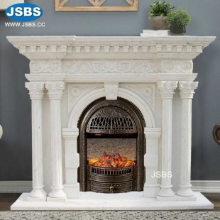Roman Decor Marble Fireplace, JS-FP084