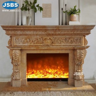 Yellow Fireplace Mantel, Yellow Fireplace Mantel