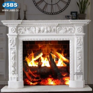 Classical Fireplace Mantel White, JS-FP202