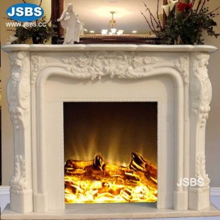 Classical White Fireplace Mantel, JS-FP147