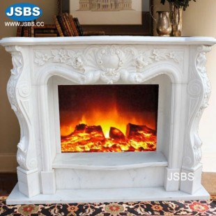 Classical White Fireplace Mantel, JS-FP204