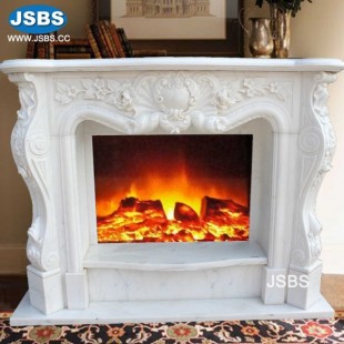 Classical White Fireplace Mantel, Classical White Fireplace Mantel