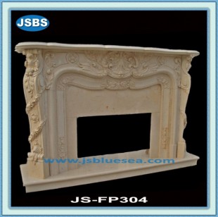 Cream Marble French Mantel , Cream Marble French Mantel 