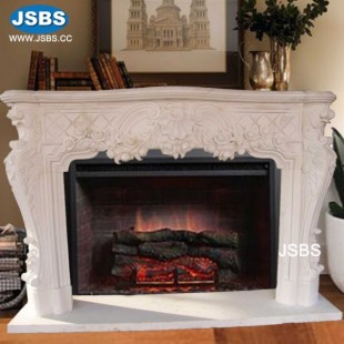Custom Pink Marble Fireplace, Custom Pink Marble Fireplace