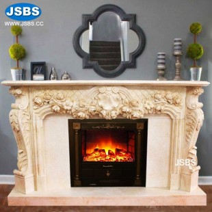 French Style Marble Fireplace, French Style Marble Fireplace