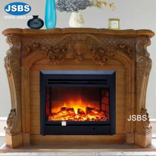 Hot Selling Dark Yellow Fireplace, JS-FP205