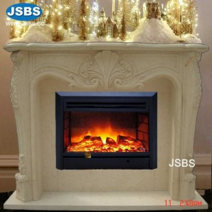 Hot Selling Light Yellow Fireplace, JS-FP308