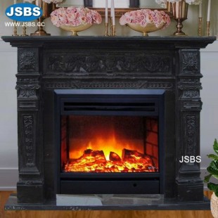 Top Selling Black Marble Fireplace, JS-FP219