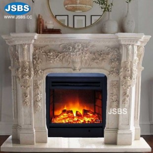 Top Selling Cream Fireplace Mantel, JS-FP069