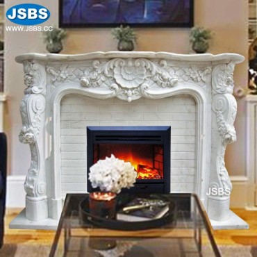 White French Style Mantel, White French Style Mantel