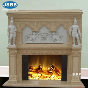 Custom Marble Fireplace Mantel, Custom Marble Fireplace Mantel