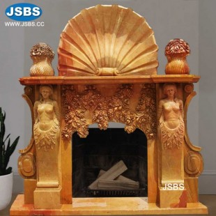 Outdoor Marble Fireplace, JS-FP294