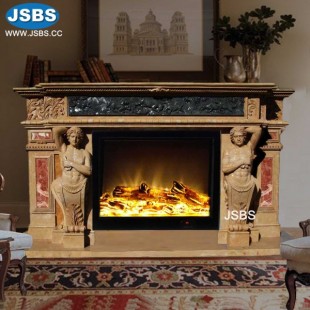 Sculpture Fireplace Mantel, JS-FP215
