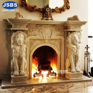 Hot Selling Marble Lion Mantel, Hot Selling Marble Lion Mantel