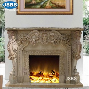 Wholesale Ornate Marble Fireplace, JS-FP049