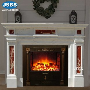 Italian Marble Fireplace, JS-FP348