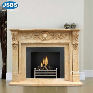 Beige Fireplace Surrounds, JS-FP023