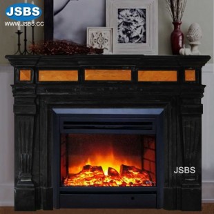 Black Marble Fireplace, Black Marble Fireplace