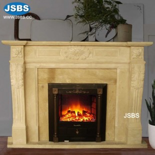 Light Yellow Fireplace, Light Yellow Fireplace