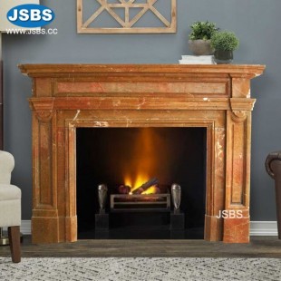 Red Fireplace Mantels, JS-FP181
