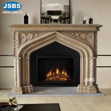Simply Column Castle Fireplace Mantel, JS-FP038