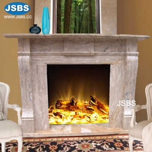 Travertine Fireplace Mantel, JS-FP065