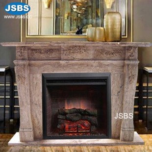 Travertine Fireplace Mantels, JS-FP077