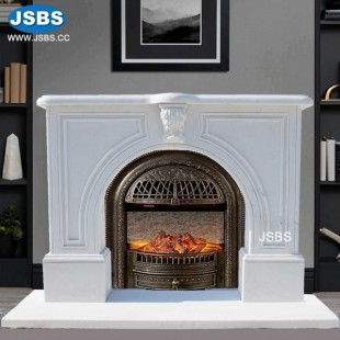 White Fireplace Mantels, JS-FP022