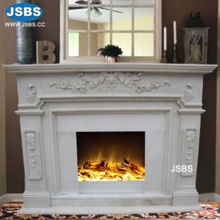 White Simply Fireplace, JS-FP346