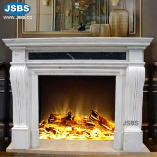 White Simply Fireplace, JS-FP349