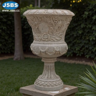 Travertine Flower Pot, JS-P271