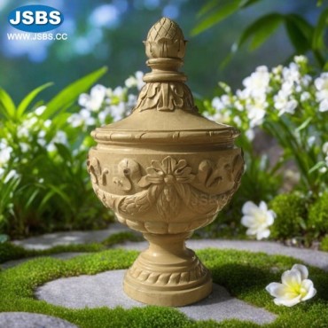 Yellow Sandstone Vase, JS-P217