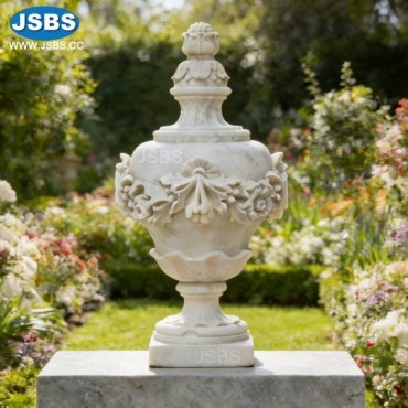 White Marble Collection Vase, JS-P285
