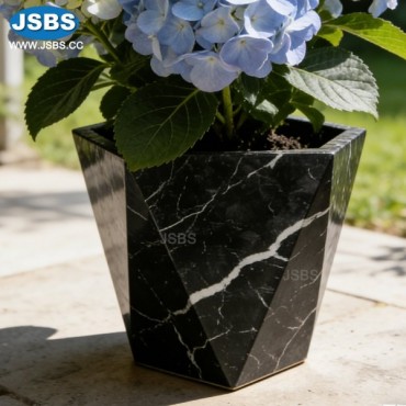 Nero Margiua Geometric cutting flower pot, JS-P304