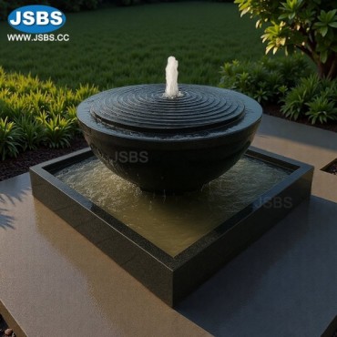 Black Bowl Water Fountain, JS-FT306