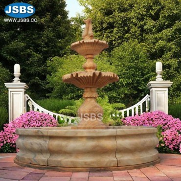 Yellow Marble Tier Fountain, JS-FT003