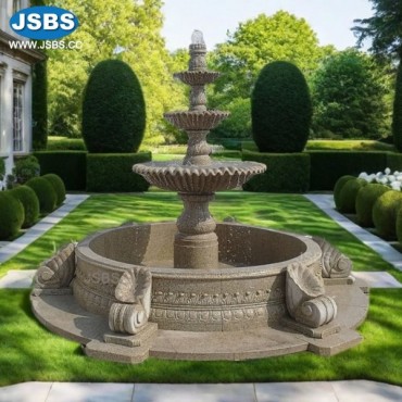Three tier Granite Water Fountain, JS-FT293