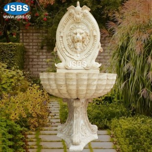 Cream Lion Head Wall Fountain, JS-FT220