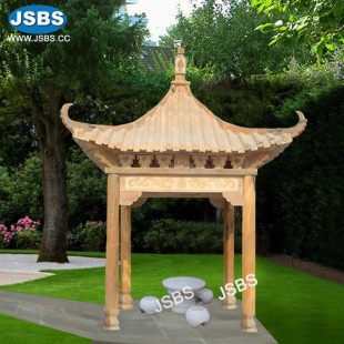 Yellow Marble Chinese Gazebo, JS-GZ076