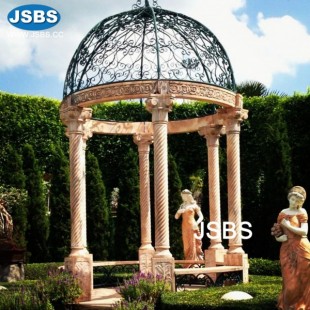 Red Marble Garden Gazebo, Red Marble Garden Gazebo