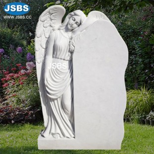 Headstone With Angel Wings