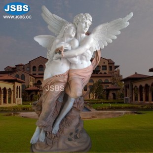 Marble Cupid Headstone