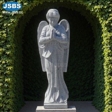 Granite Angel Statue Headstone, Granite Angel Statue Headstone