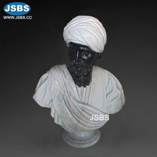 Marble African Bust, Marble African Bust