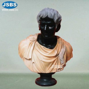 Marble African Bust, Marble African Bust