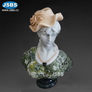 Marble Girl Bust Statue, Marble Girl Bust Statue